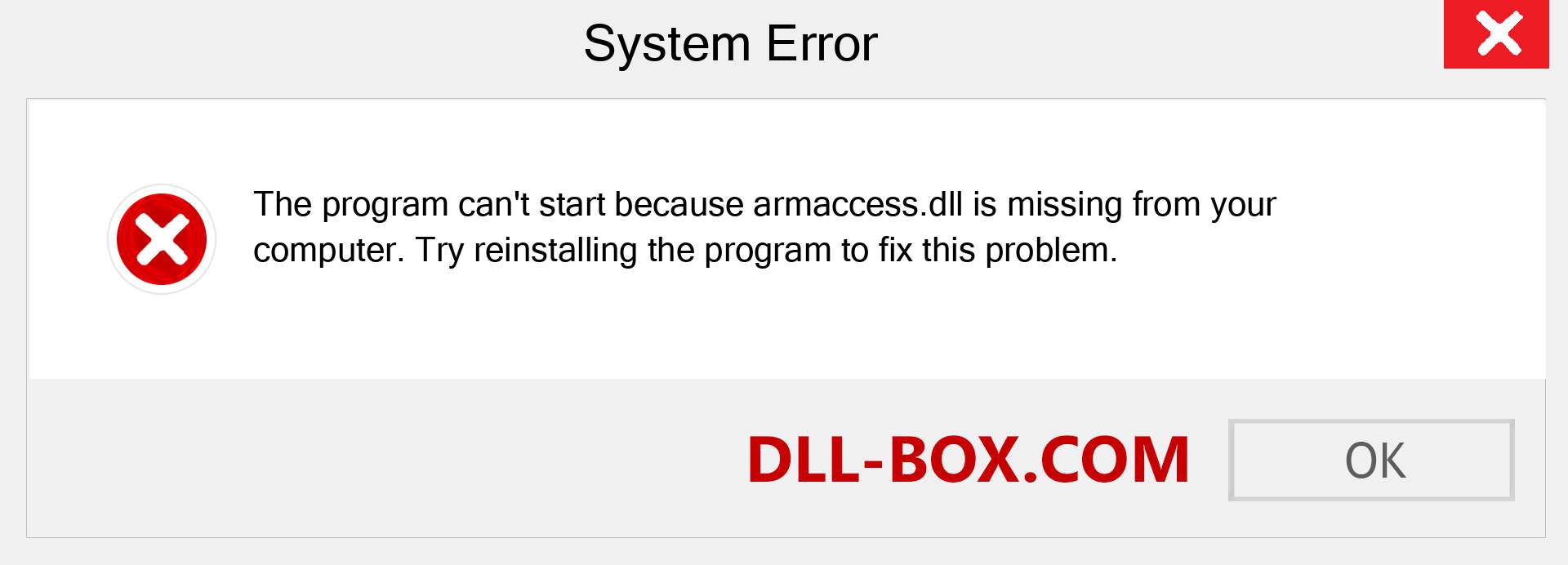  armaccess.dll file is missing?. Download for Windows 7, 8, 10 - Fix  armaccess dll Missing Error on Windows, photos, images